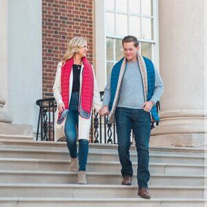 Adult Puffer Hug Original Scarf - red